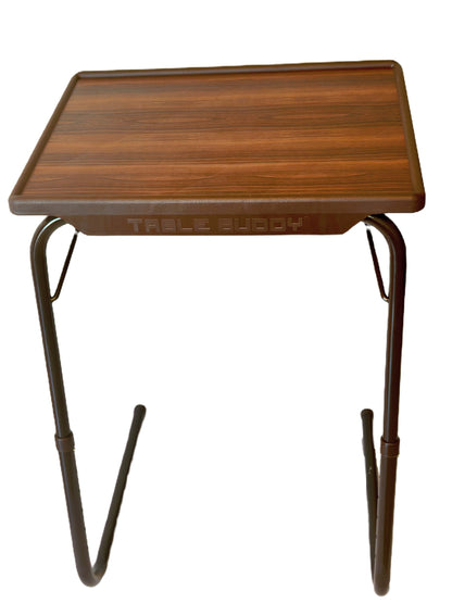 TABLE BUDDY ® | Adjustable Multi Position Portable Folding Table |Rosewood