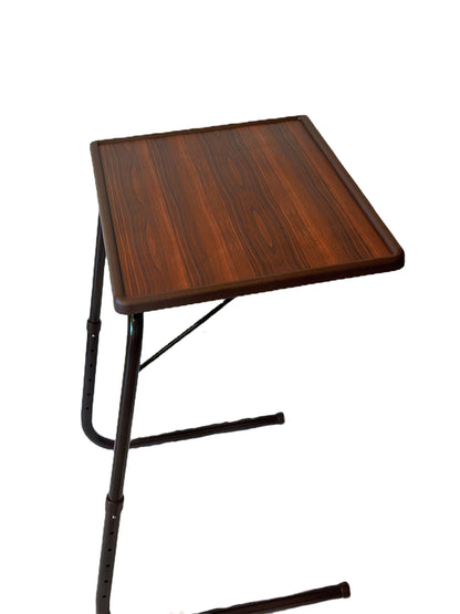 TABLE BUDDY ® | Adjustable Multi Position Portable Folding Table |Rosewood