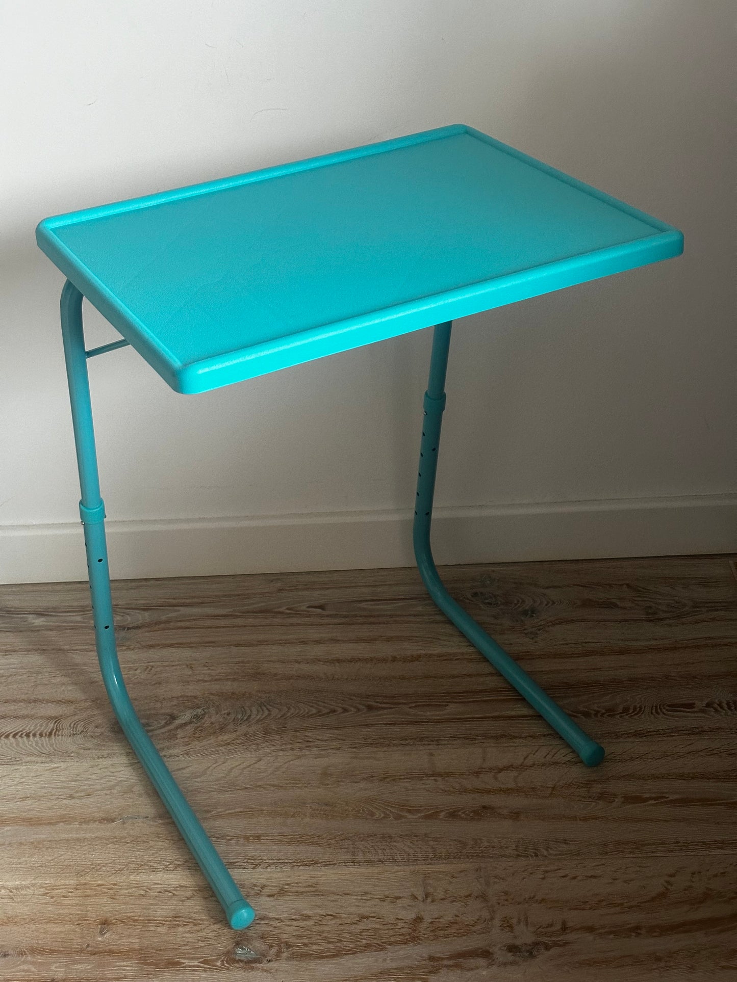 TABLE BUDDY ® | Adjustable Multi Position Portable Folding Table | Aqua Blue