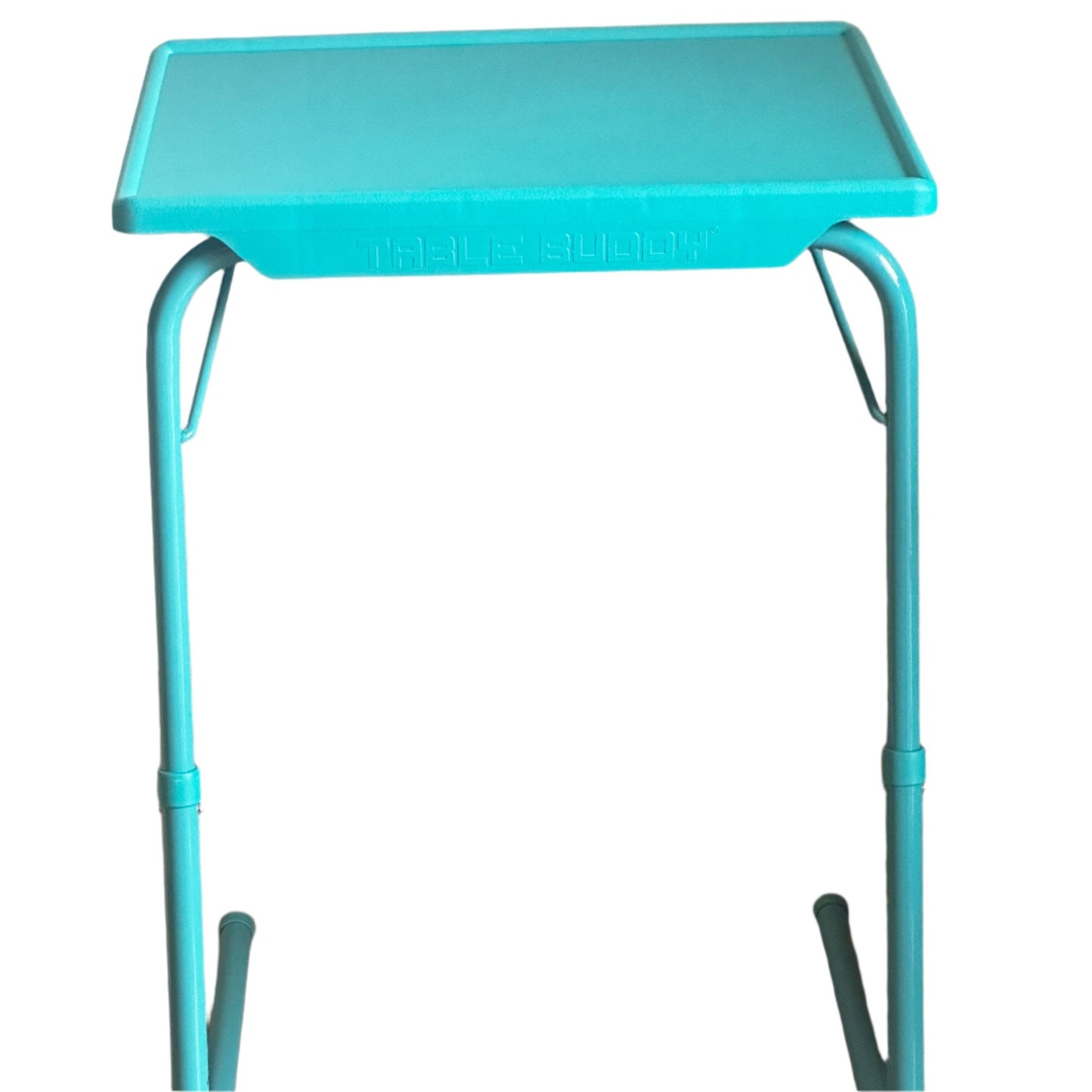 TABLE BUDDY ® | Adjustable Multi Position Portable Folding Table | Aqua Blue